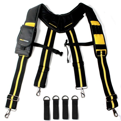 Padded suspenders tool belt - suspenders,